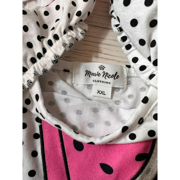 Marie Nicole Clothing girls polka dot watermelon flutter‎ sleeve dress. Size XXL - Picture 5 of 8